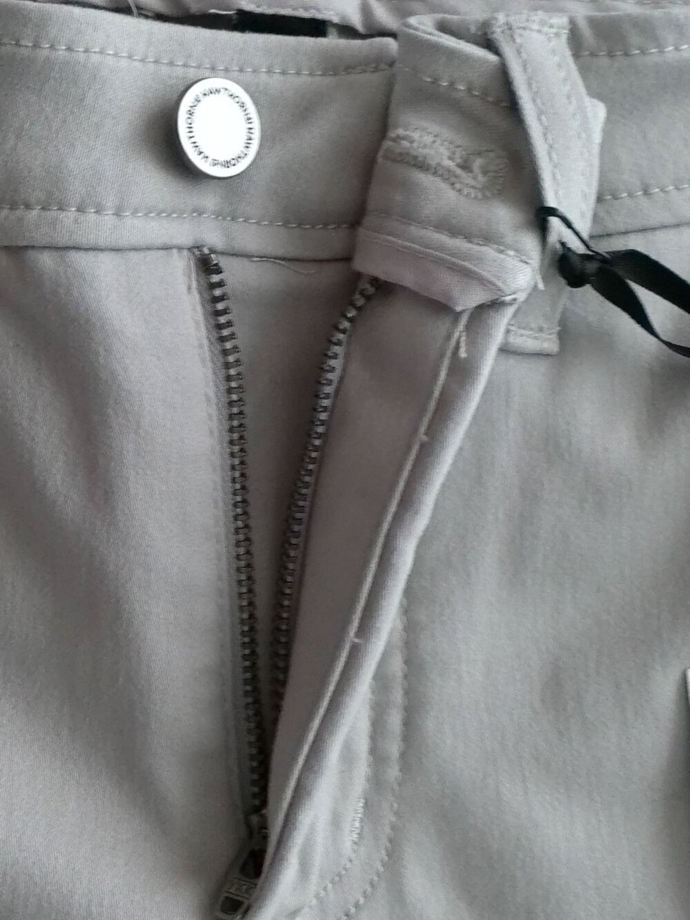 41 HAWTHORN NWT Button Zip Cuffed Ankle Gray Trousers w/(5) Pockets 12 - Picture 5 of 14
